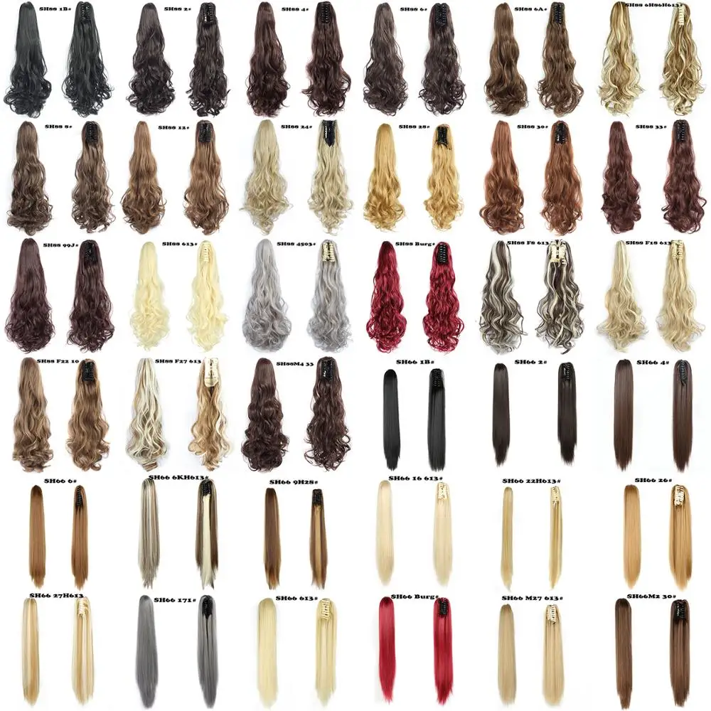

AZQUEEN Heat Resistant Synthetic Hair 140gr Wavy Claw Clip in/on Ponytail Hair Extension