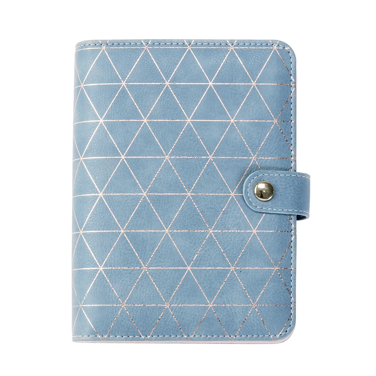 Блокнот на спирали А5/А6 с синим ромбовидным узором планировщик 2021 блокнот