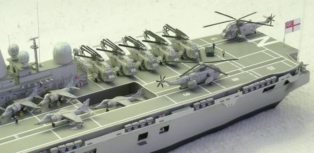 Масштаб 1:400 Великобритания Непобедимый авианосец (R05) 3D бумажная модель набор