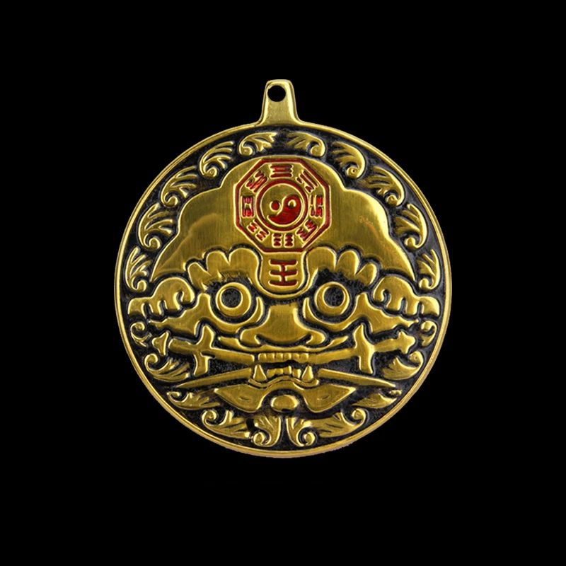 

Pure copper Huasha Door symbol pendant,, Town house ward off evil spirits