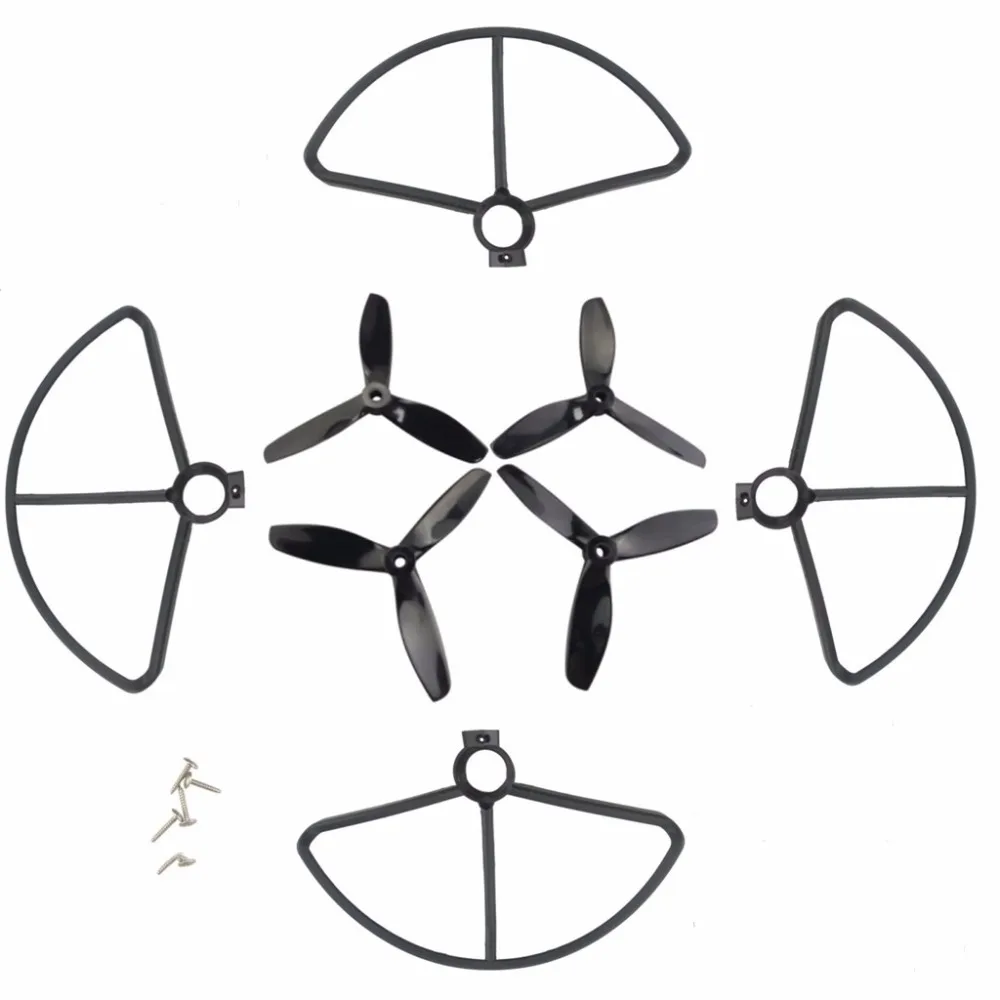 Трехлопастной пропеллер + защитный чехол для MJX B5W Bugs 5W запасные части дрона