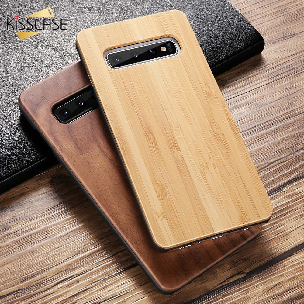 KISSCASE настоящий Деревянный чехол для samsung Galaxy S10E S10 S9 S8 Plus роскошный винтажный S7 Edge|