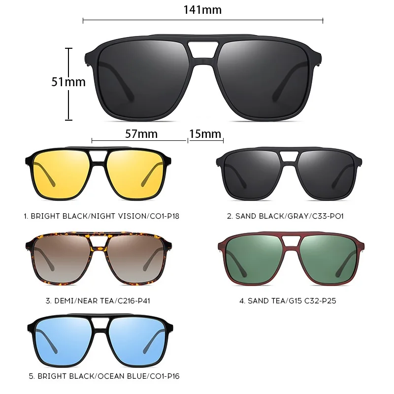 Очки солнцезащитные GIFANSEE поляризационные для мужчин и женщин винтажные