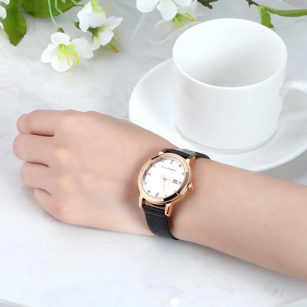ORSA JEWELS кольцо старинные женские часы из кожи красного черного и коричневого