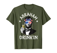 abraham drinkin 4th of july shirt abe lincoln men women gift