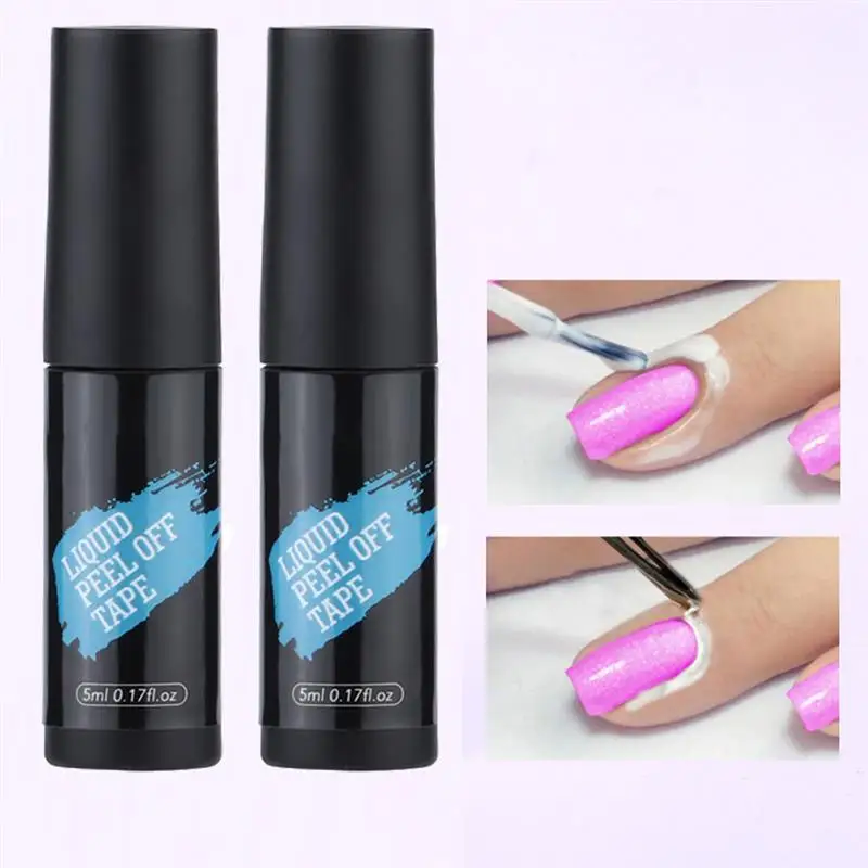 

5ml Anti-Overflow Nail Glue Anti-Freezing Peel Off Liquid Tape DIY Glue Tearable Anti-Dirty Liquid Nail Art Accessories