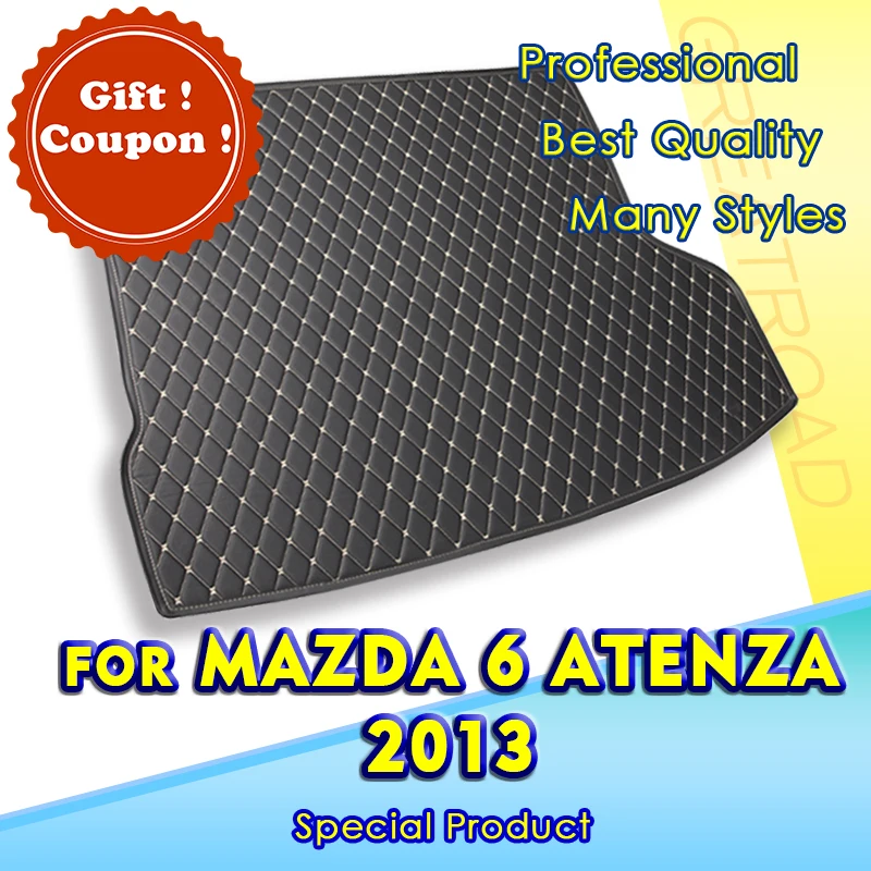 Коврик для багажника автомобиля Mazda 6 Atenza 2013 подкладка груза ковер аксессуары
