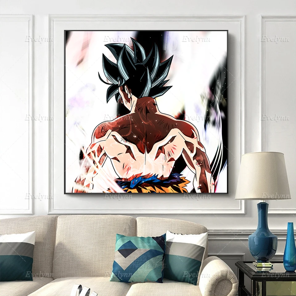 

Nordic Anime Poster Goku Modern Canvas Wall Art Modular Hd Print Wall Pictures Boy'S Living Room Home Decor Painting Frame Gift