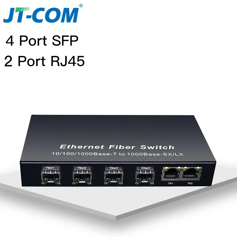 8G2E 8 слот sfp волокно 2 rj45 гигабитный коммутатор для интернет-сети 4G3E 4 sfp волокно 3 rj45 1000 м медиаконвертер волоконно оптический трансивер - Цвет: 4GF2GE