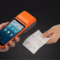 mobile order 4g wifi thermal receipt printer handheld pos android terminal with 58mm thermal receipt cash registers printer