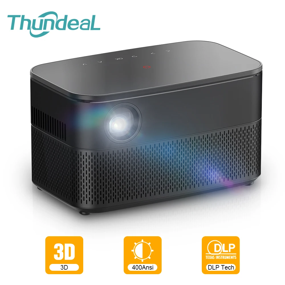 ThundeaL T616 настоящий активный 3D DLP проектор Android WiFi смартфон Мини портативный LED