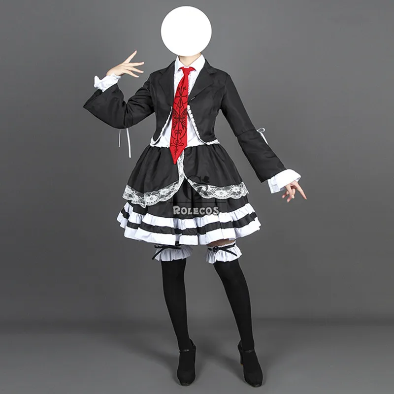 ROLECOS игра Danganronpa Косплей Костюм Celestia Ludenberg Сексуальная женская школьная форма