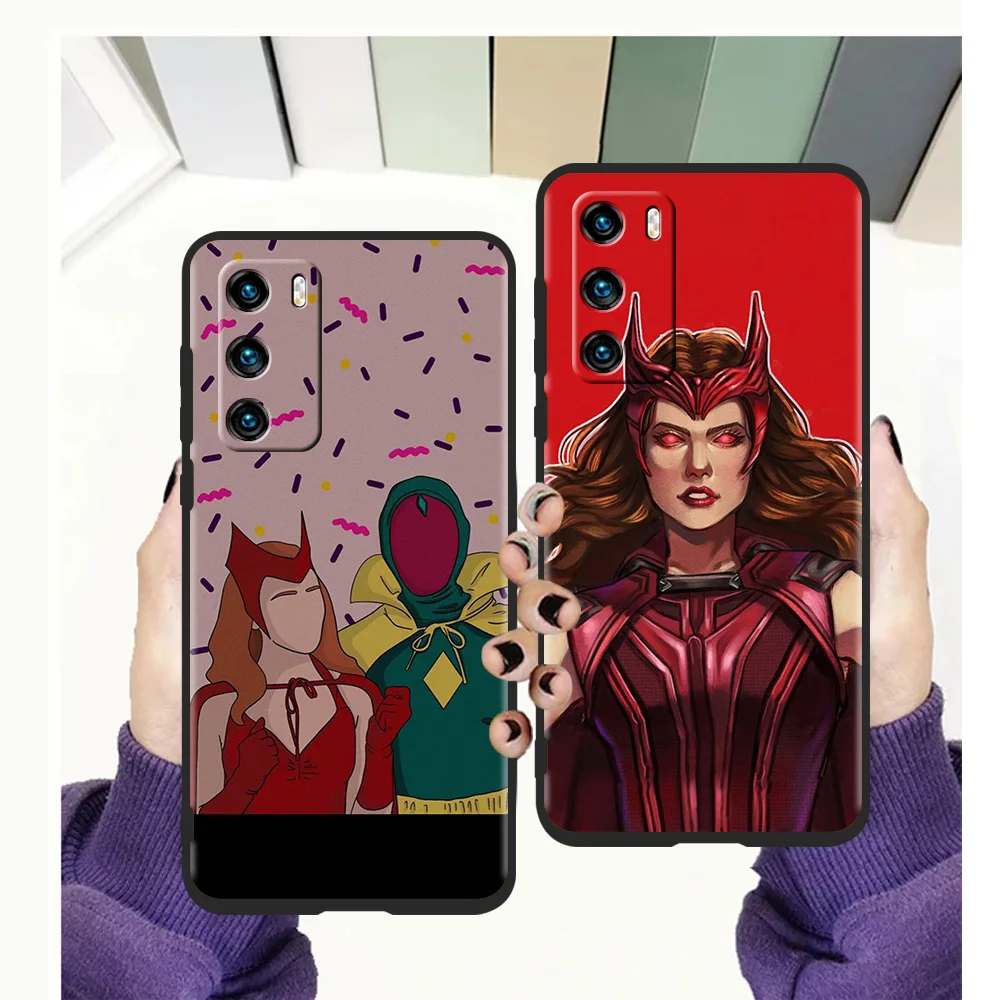 

Cartoon Wandavisions Phone Case for Huawei P20 P30 P40 Lite P20 P30 P50 Pro P Smart Z 2021 Y6 Y7 Y9 Y7A Y6P Y9S 2019 Soft Cover