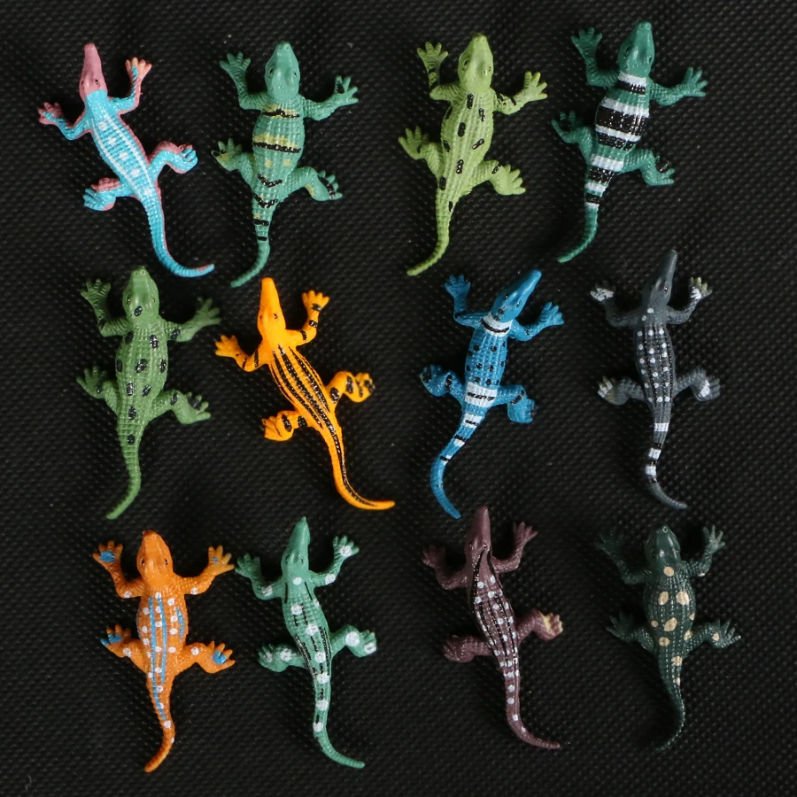 Фигурки диких животных 12 шт./лот пластиковые игрушки имитация крокодила каймана