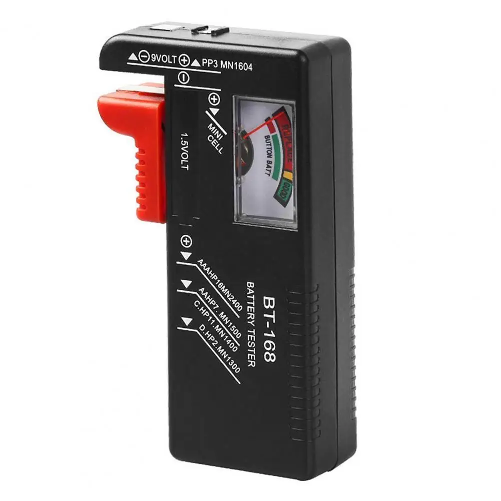 

HOT SALES !!! BT168 Battery Checker Pointer-type Quick Response Gadget Battery Volt Tester Checker for Remote Control