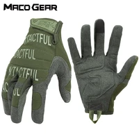 airsoft tactical gloves green cycling full finger glove hiking driving army light soft durable long mittens touch screen men new