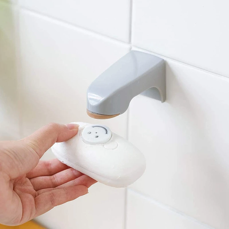 

Magnet Soap Dispenser, Perforated Free Drain Soap Box, Bathroom Wall-Mounted Soap Box (Random Color)