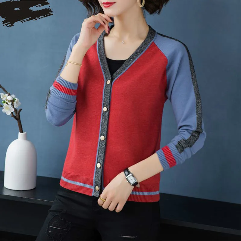 Женский кардиган с длинным рукавом повседневный облегающий вязаный модель J39 на