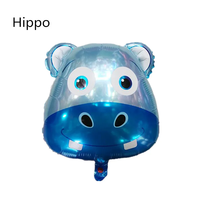 Милый 18 дюймовый мультяшный воздушный шар с головой животных лиса дельфин кролик