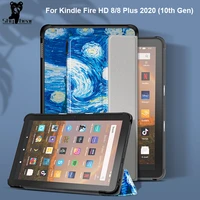 slim magnetic case for fire hd 8 plus cover for kindle fire 10th 8 inch stand tablet funda capa