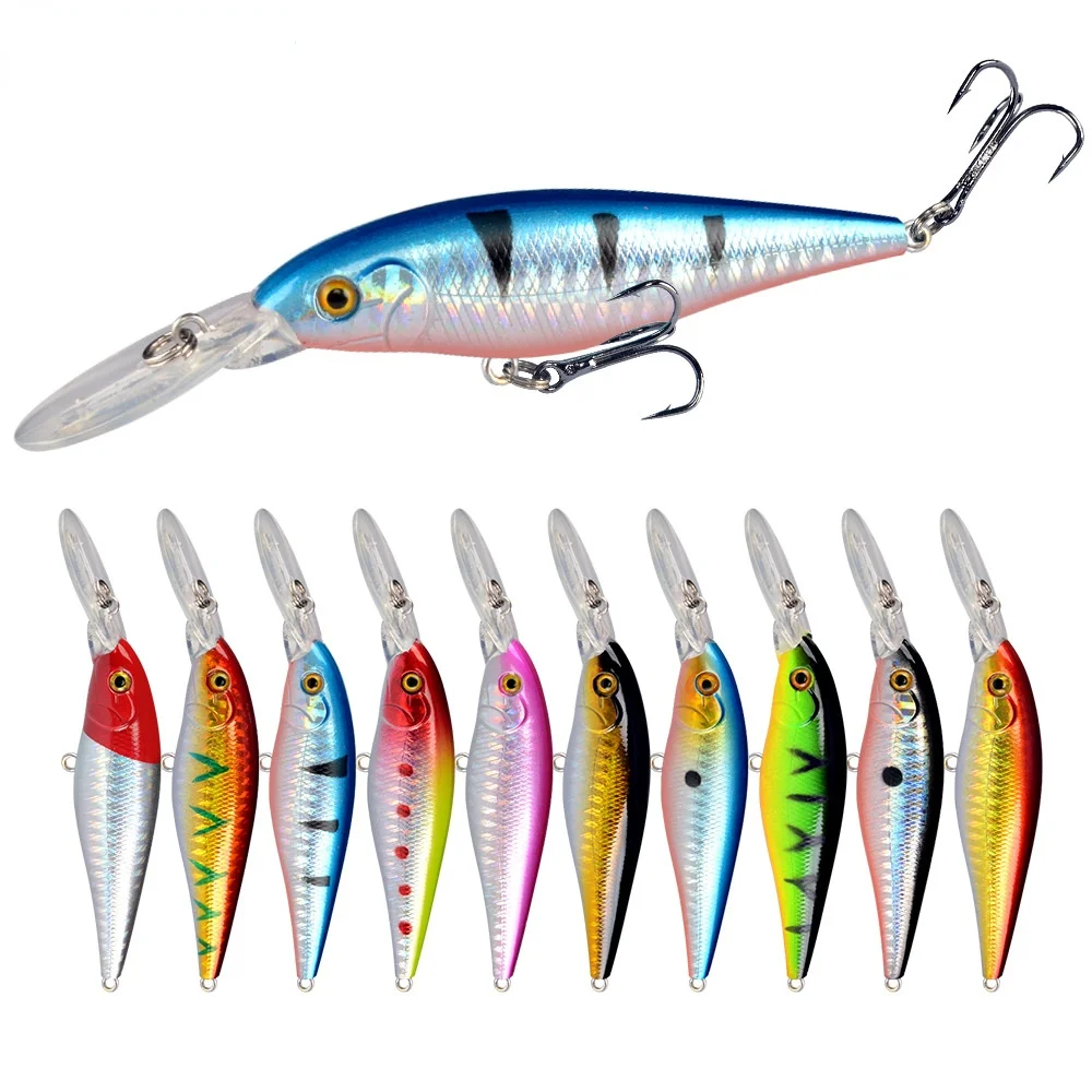 

1PCS Minnow Fishing Lure 11cm 10.5g Aritificial Wobblers Hard Plastic Baits Pesca Fish Wobbler Fishing Tackle