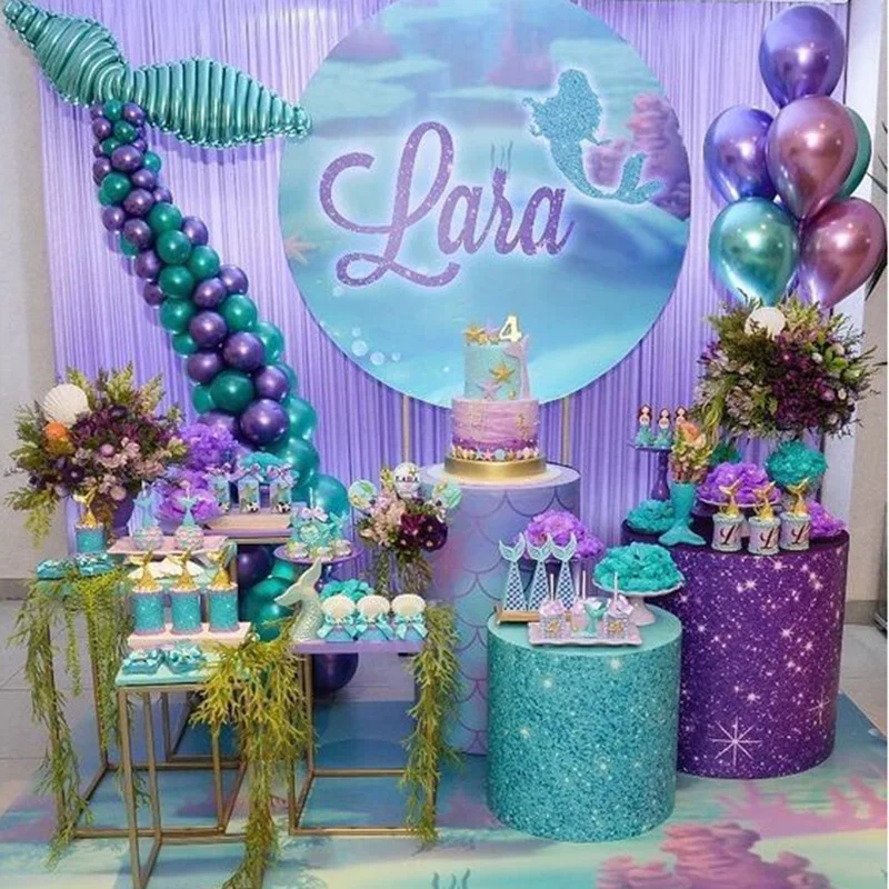 

Little Mermaid Party Supplies Metallic Latex Balloons Mermaid Tail Balloon Garland Set Kids Birthday Party Favors Wedding Ballon
