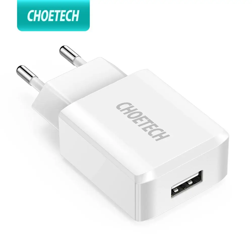 Зарядное устройство CHOETECH для смартфонов 5 В 2 А европейская вилка дорожный