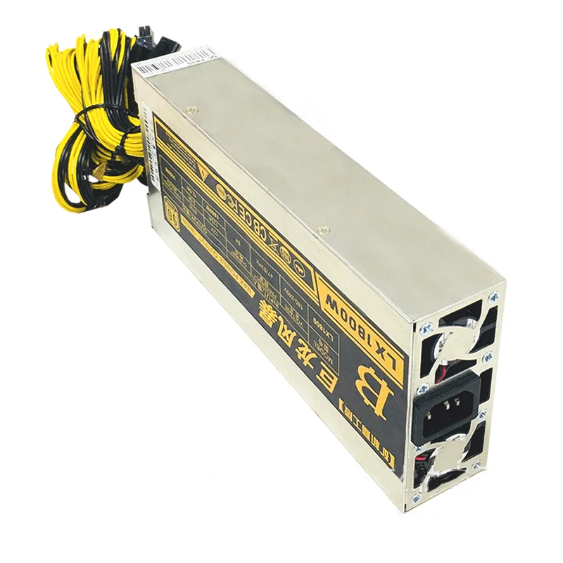 Bitmain мин PC блок питания 1800 Вт Fonte ATX Antminer S9 APW3 + 12 В 133A компьютер PSU для Asic S7 L3 Ферма