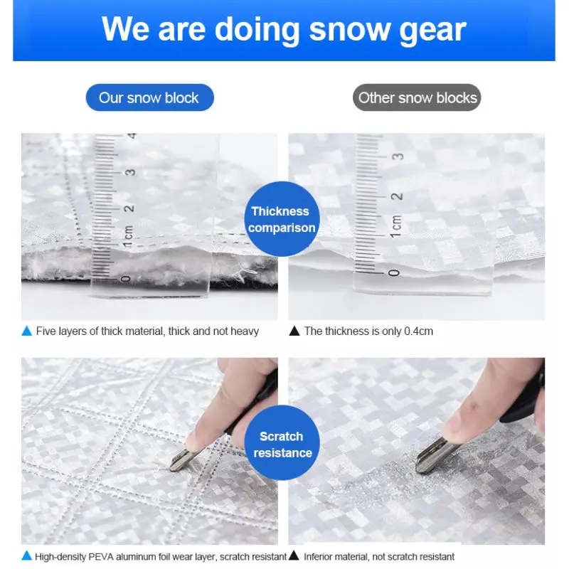 Чехол на лобовое стекло автомобиля солнцезащитный козырек для зимы снега льда