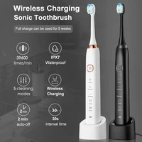 sarmocare ultrasonic sonic electric toothbrush rechargeable s100 5 models wireless ipx7 waterproof vibrator for toothbrushes
