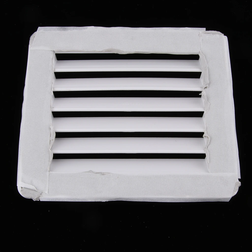

White Rectangular Boat Vent Louver Small for Marine Boat RV Motorhome