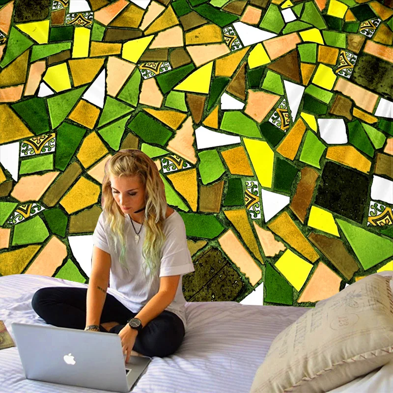 Психоделическая кружевная пряжа роза цветок роспись украшение Йога пляжный плед