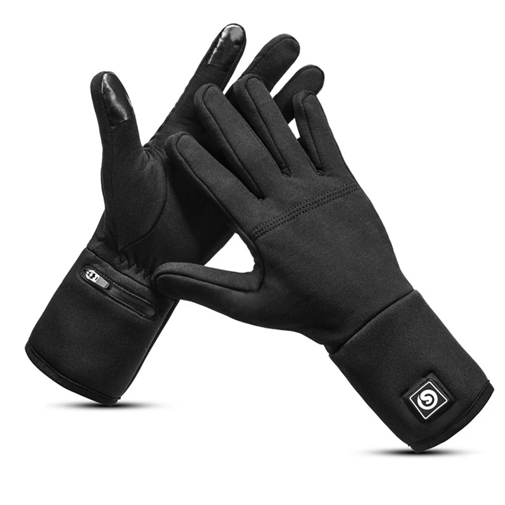 

Heated Gloves Mitten Touchscreen Skiing Women Winter Touchscreen Skiing Electric Heated Gloves Waterproof Heating Hand Warmer US