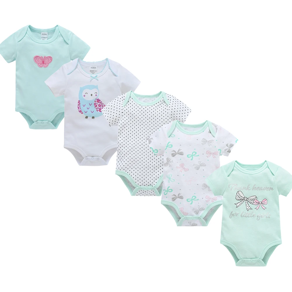 

New Arrival Summer Baby Bodysuit 5 3 Pcs/lot Short Sleeve Cotton bebe Clothes Cool Design Newborn Overalls Outfits