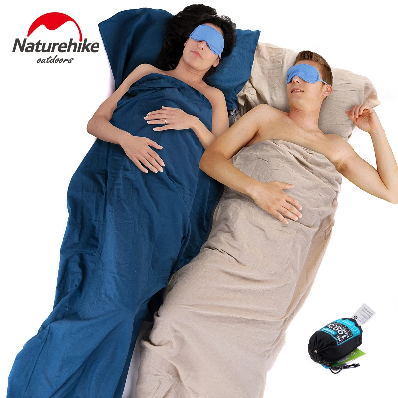 

Naturehike Cotton Sleeping Bag Liner Envelope Ultralight Portable Single Camping Splicing Double Sleeping Bag Liner