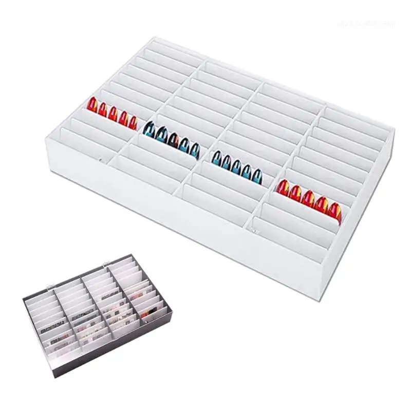 

44 Grids Fake Nail Tips Color Display Holder Storage Box for Nails Art Decor