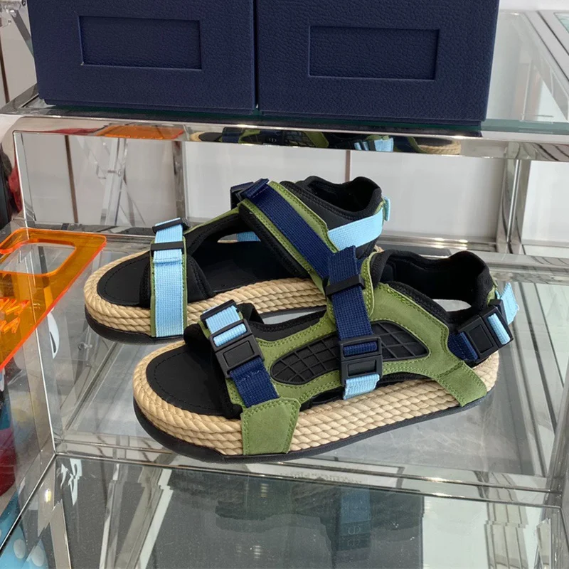 

Luxury leather sandals, couples style, flat sandals, beach shoes