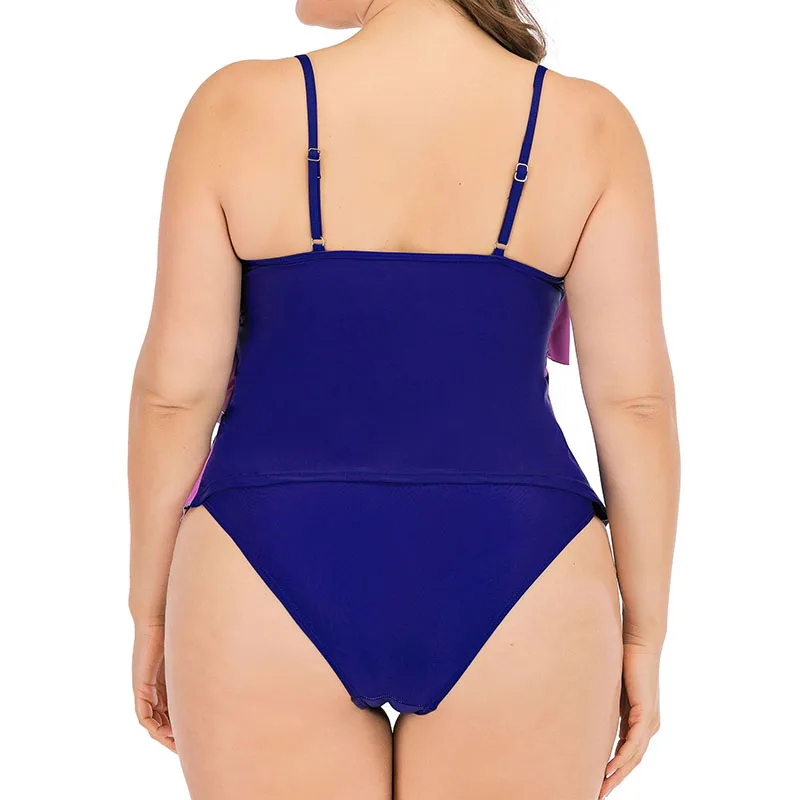 

Luren Plus Size Swimwear Swimwear 2021 Sexy Swimsuit Women Tankini Sets Swim Vintage Beach Wear Female Print Two Piece Swim Suit
