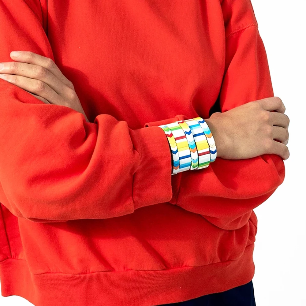 Новинка 2020 браслеты из сплава карамельных цветов в стиле бохо штабелируемые для