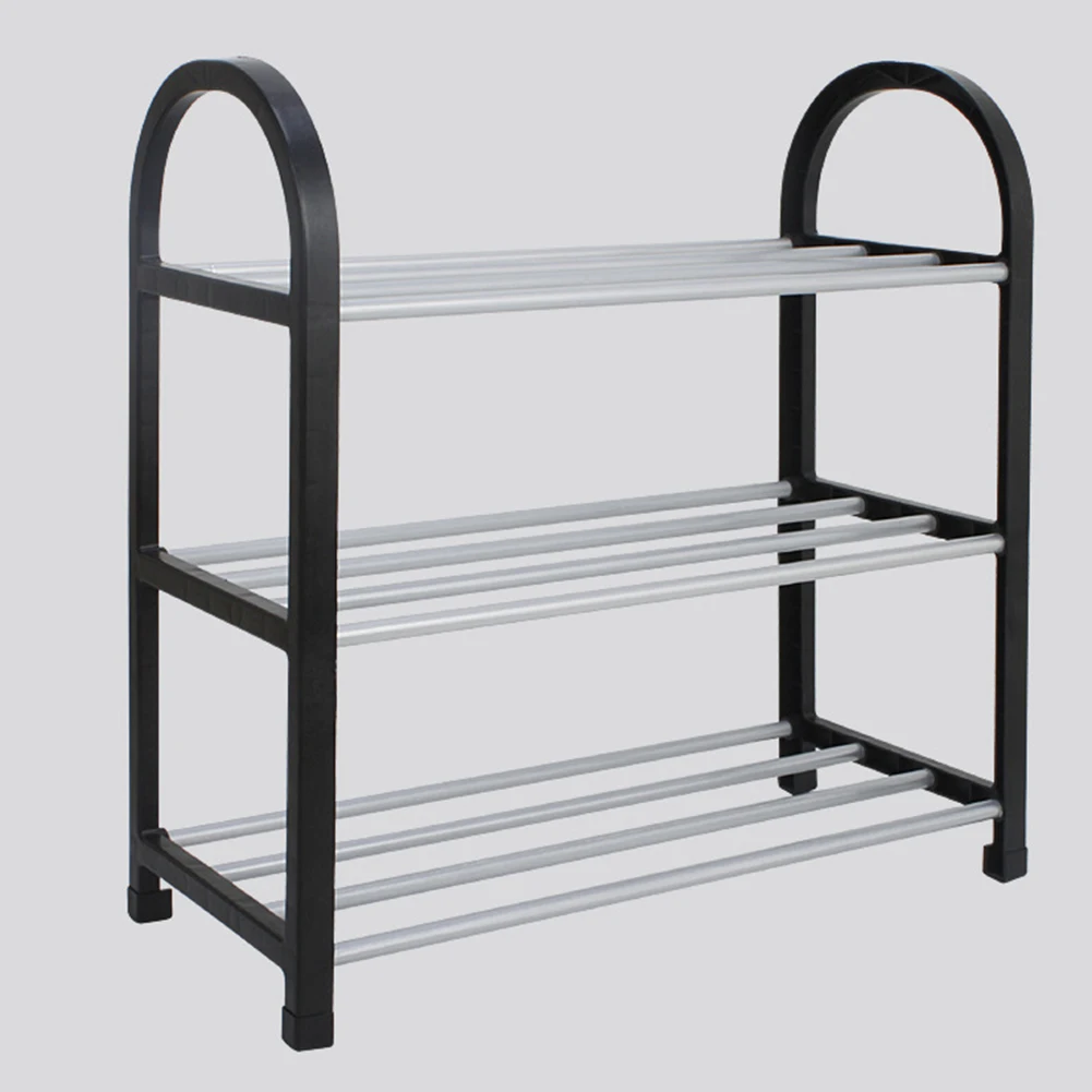 3/4/5 Layer Stainless Steel Shoe Rack Shelf Organizer Pipe Holder Convenient Practical Storage Container | Дом и сад