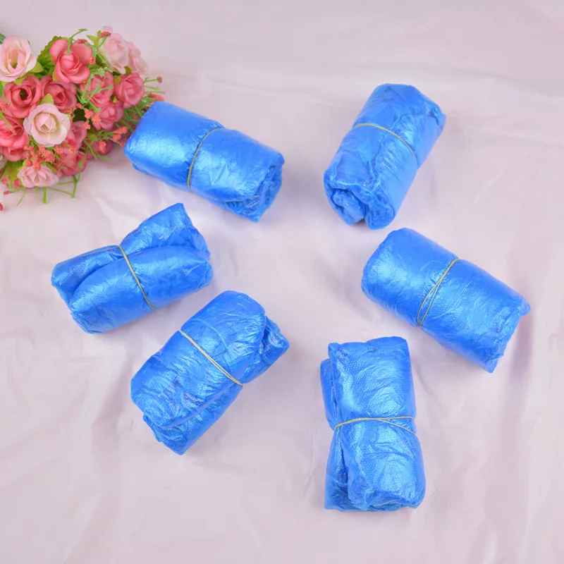 

100/200/300Pcs Disposable Shoe Covers Elastic Protective Shoes Covers Homes Overshoes Anti-contact Hood Waterproof Boot Covers