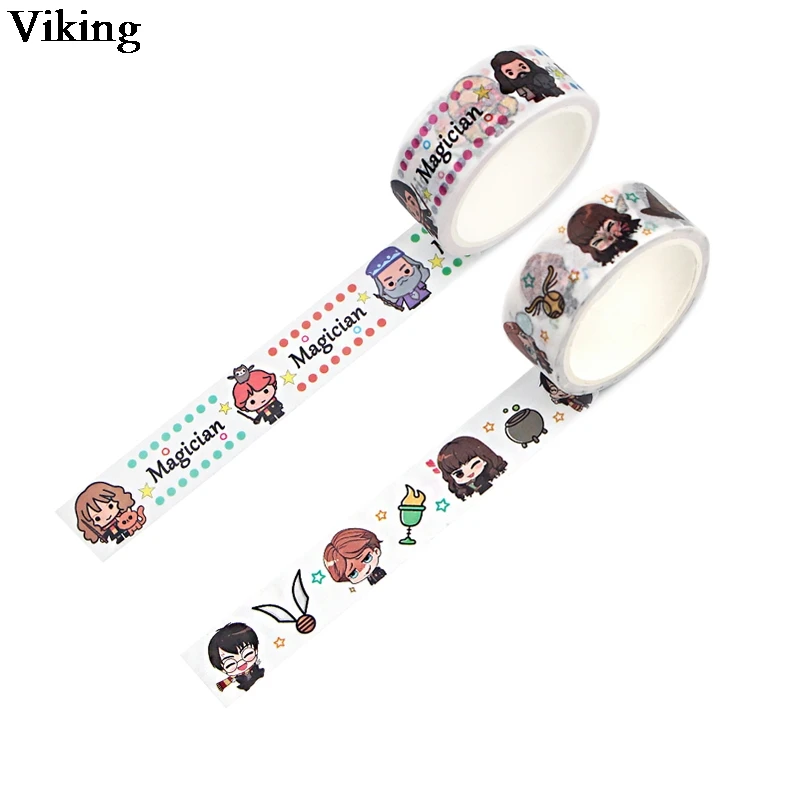 

15 мм X 5 м, клейкая лента с изображением героев мультфильма «прикольный парень», «Джони Браво», стильная клейкая лента васи, клейкая лента для...