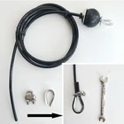 2M3M4M5M Gym Home Fitness Wire Rope Length Adjustable Heavy Duty Steel Wirerope Thick 5mm for Pulley Cable Machine F1107