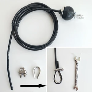 2M3M4M5M Gym Home Fitness Wire Rope Length Adjustable Heavy Duty Steel Wirerope Thick 5mm for Pulley Cable Machine F1107