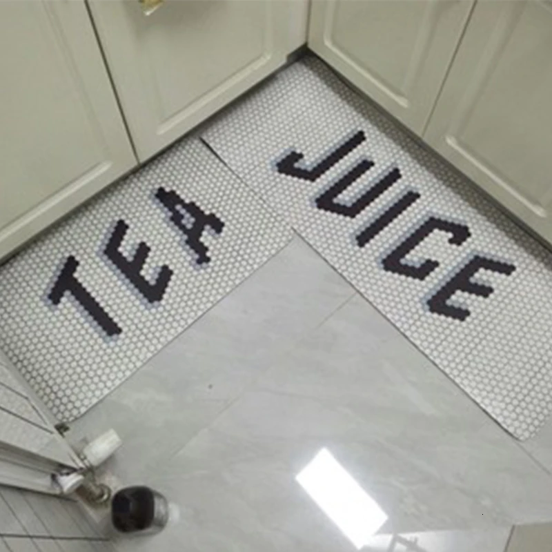 Качественные кухонные коврики ПВХ кожаные напольные большие дверные татами для