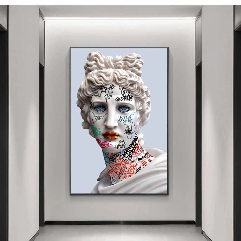 Ваповолновая скульптура аполлиона граффити художественные картины на стене