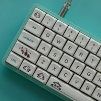 137 key pbt keycap dye sub qx1 profile similar to xda personalized minimalist panda theme keycap for mechanical keyboard