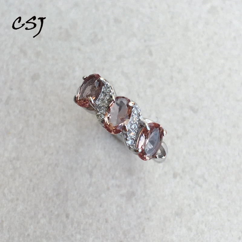 Женское кольцо из стерлингового серебра 925 пробы CSJ изящное ювелирное изделие