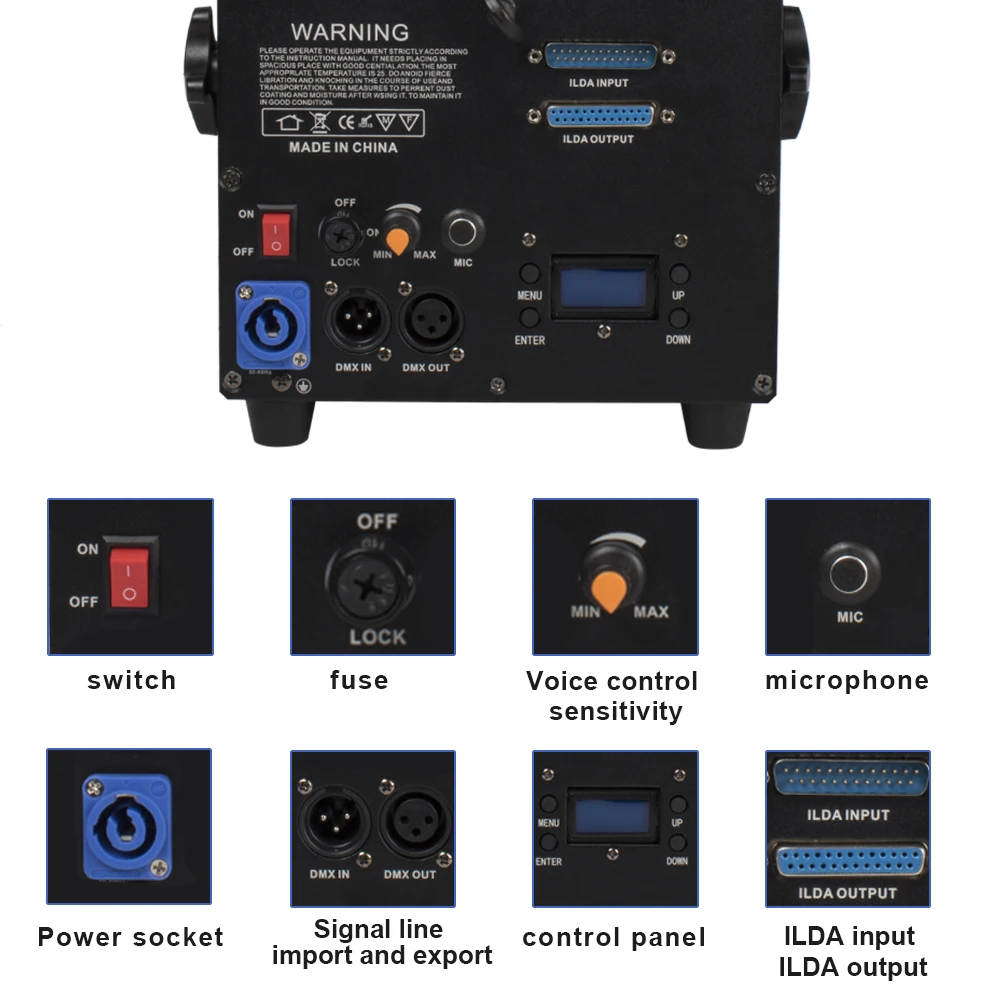 SHEHDS Проектор светового эффекта 3 Вт RGB