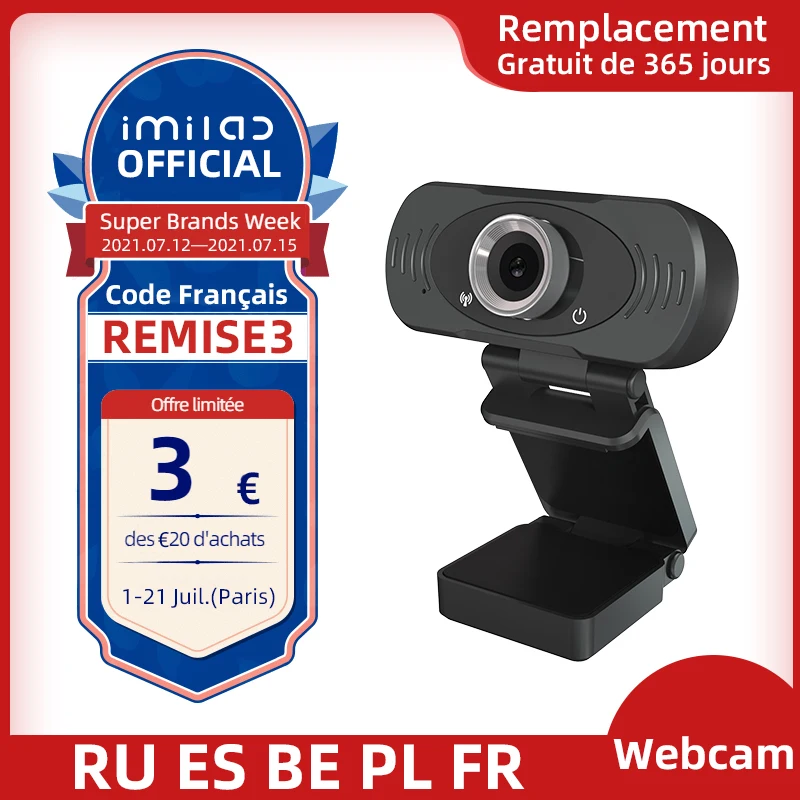 1080P камера IMILAB 2MP С микрофоном usb веб HD играть и подключите настольных Смарт ТВ для